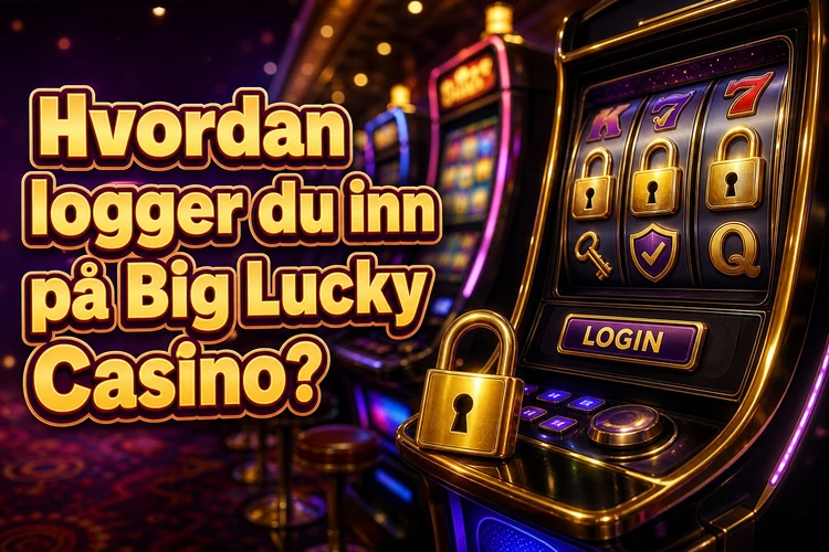 Hvordan logger du inn på Big Lucky Casino?