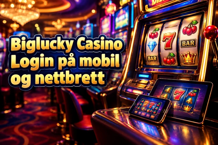 Biglucky Casino Login på mobil og nettbrett